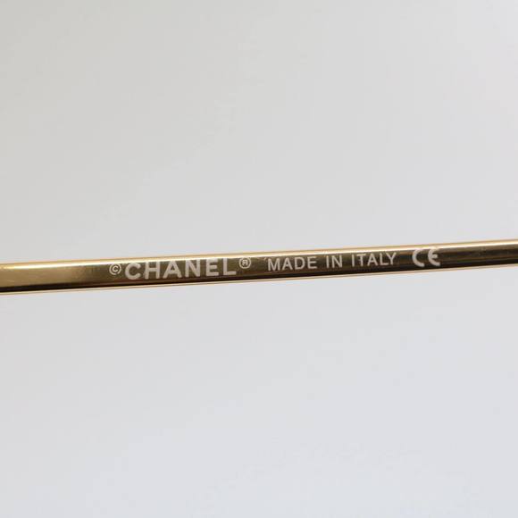 CHANEL Sunglasses Metal Black Gold Tone CC Auth 53401 - Picture 7 of 15